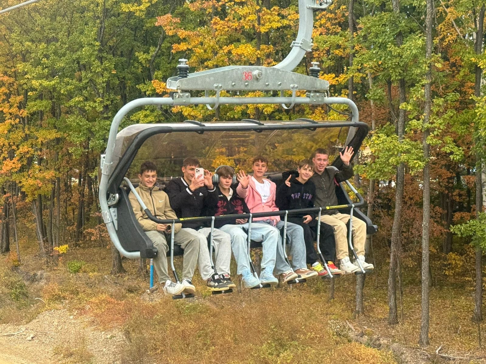 Открытие канатной дороги.